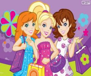 Puzzle Polly Pocket για ψώνια με τις φίλες της